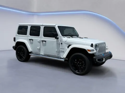 White 2023 Jeep Wrangler 4xe Sahara for sale in Alcoa, TN