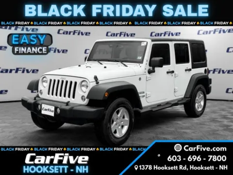 White 2018 Jeep Wrangler JK Unlimited Sport for sale in Hooksett, NH