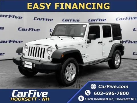 White 2018 Jeep Wrangler JK Unlimited Sport for sale in Hooksett, NH