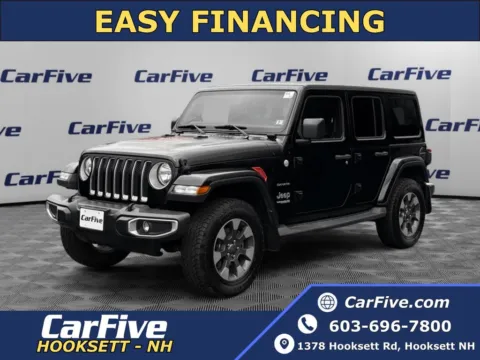 Black 2018 Jeep Wrangler Unlimited Sahara for sale in Hooksett, NH