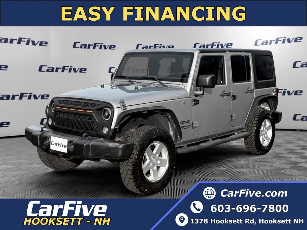 Silver 2016 Jeep Wrangler Unlimited Sport for sale in Hooksett, NH