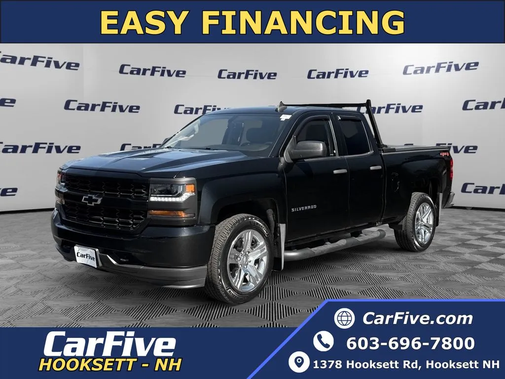 Black 2018 Chevrolet Silverado 1500 Custom for sale in Hooksett, NH