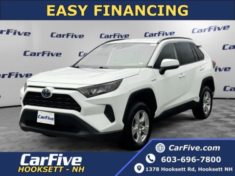 White 2021 Toyota RAV4 Hybrid LE for sale in Hooksett, NH