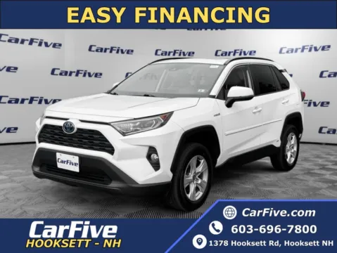 White 2021 Toyota RAV4 Hybrid XLE for sale in Hooksett, NH