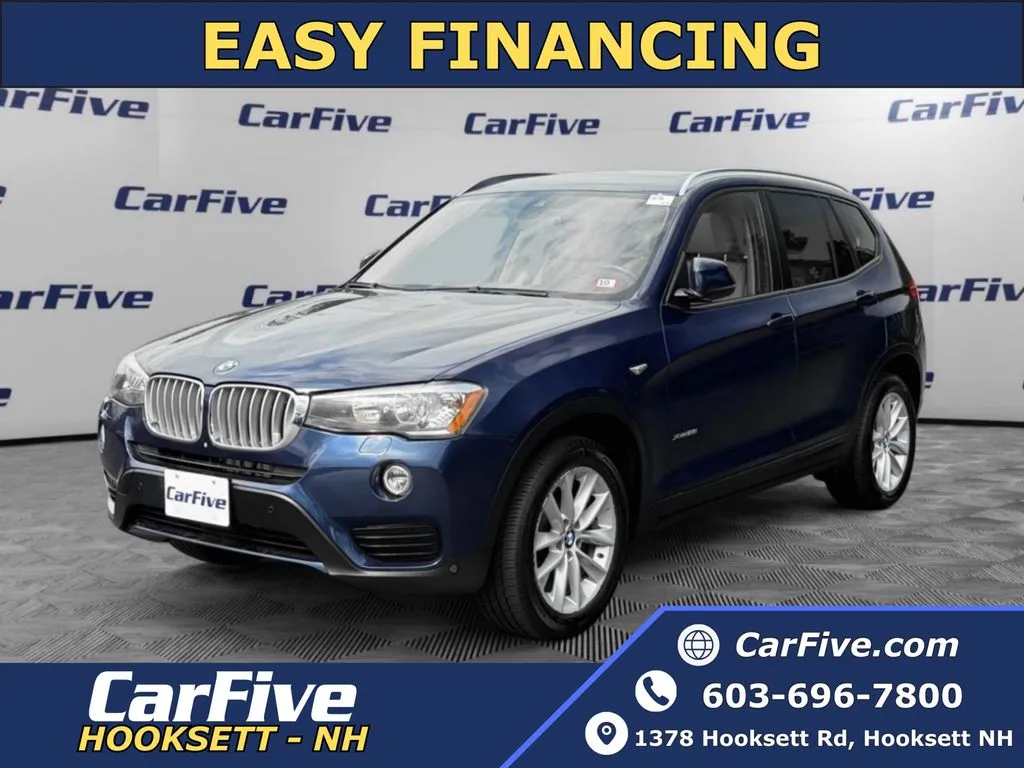 Blue 2016 BMW X3 xDrive28i for sale in Hooksett, NH