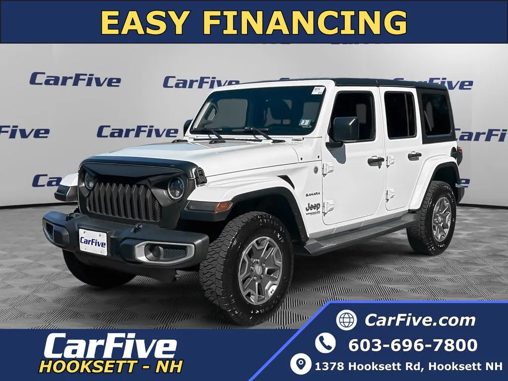 White 2018 Jeep Wrangler Unlimited Sahara for sale in Hooksett, NH