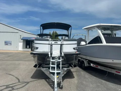 Another view of 2025 Avalon Catalina Platinum Quad Lounge Shift 2585 for sale in Charlevoix, MI at Dry Harbour Marine