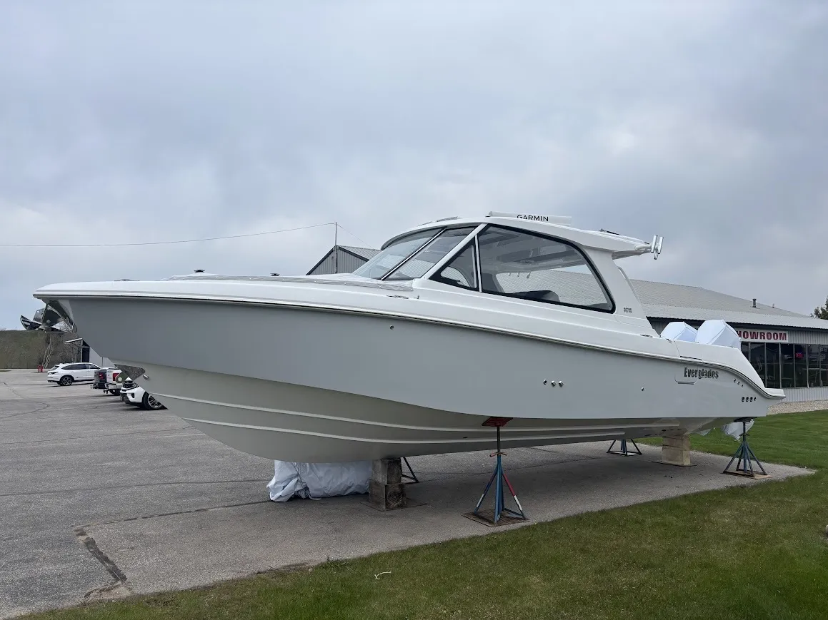 Another view of 2026 Everglades 367CX for sale in Charlevoix, MI at Dry Harbour Marine