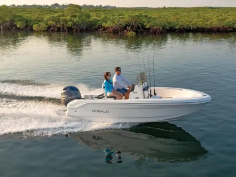 Another view of 2026 Robalo R160 for sale in Charlevoix, MI at Dry Harbour Marine