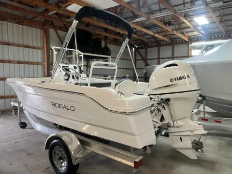 Another view of 2026 Robalo R160 for sale in Charlevoix, MI at Dry Harbour Marine