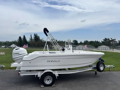 White 2026 Robalo R160 for sale in Charlevoix, MI