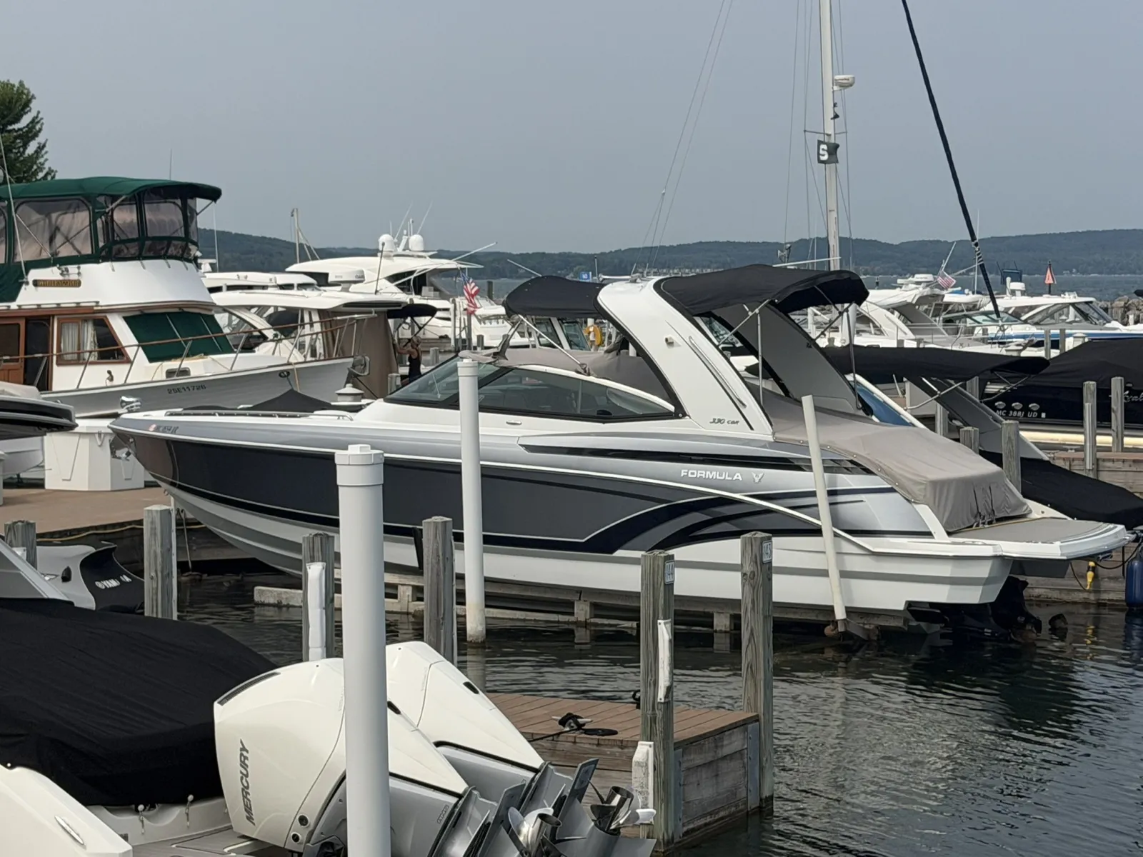 Black 2015 Formula 330 Crossover Bowrider for sale in Charlevoix, MI