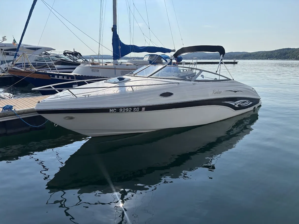 Black 2002 Rinker 232 Captiva Cuddy for sale in Charlevoix, MI