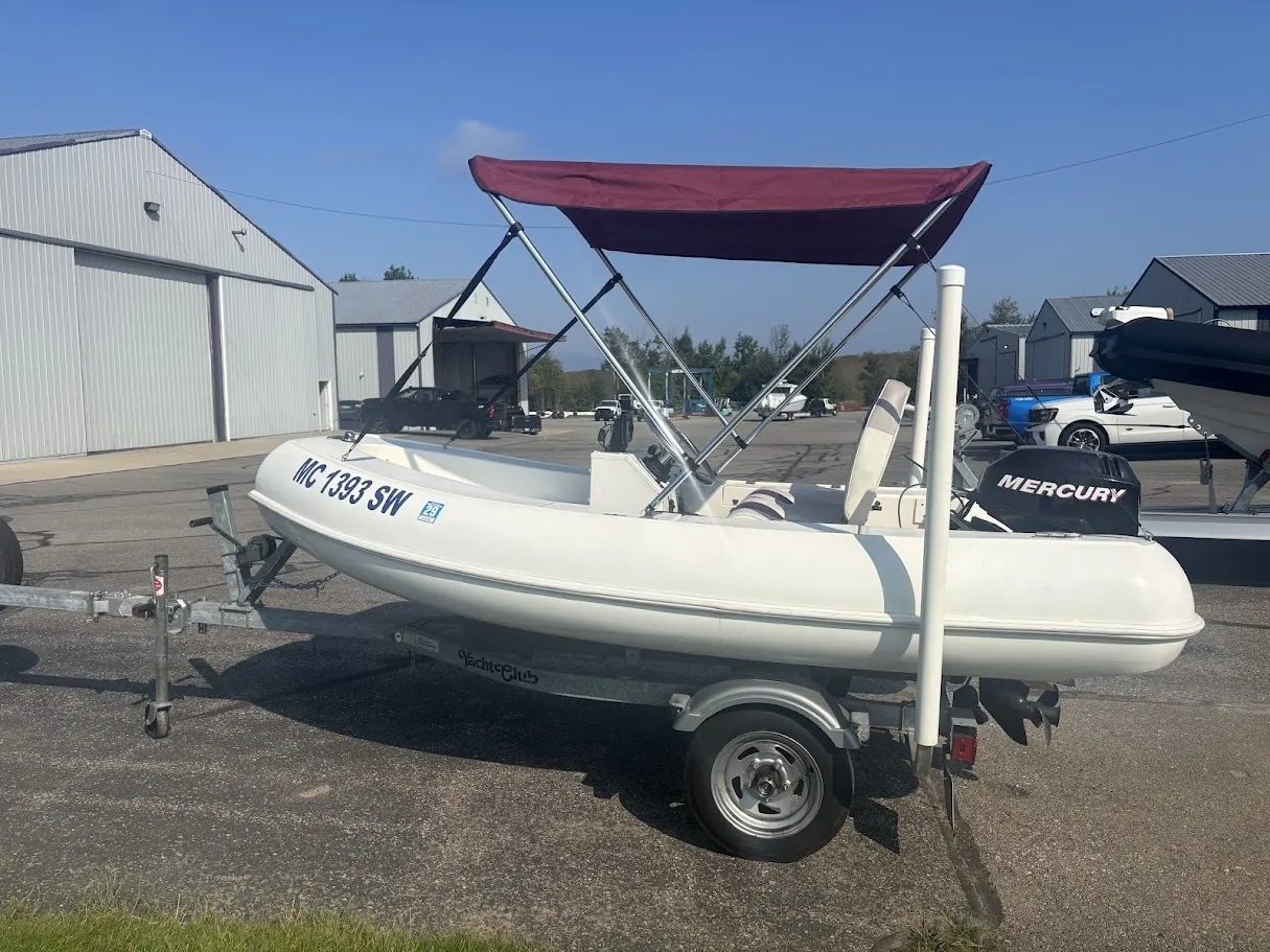 White 2005 Boss Boat 10' Fiberglass Rigid Tender for sale in Charlevoix, MI