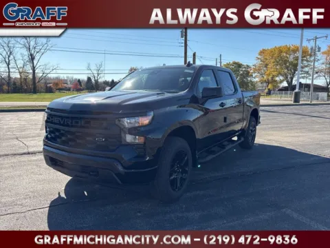 Black 2026 Chevrolet Silverado 1500 Custom for sale in Michigan City, IN