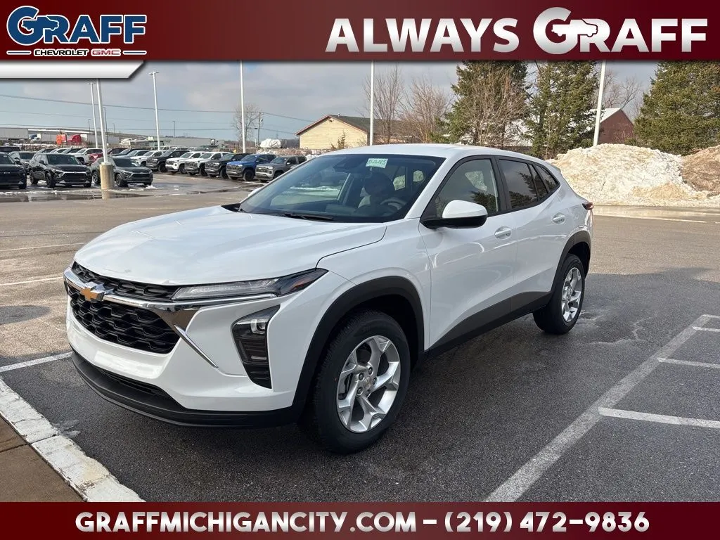 White 2026 Chevrolet Trax LS for sale in Michigan City, IN