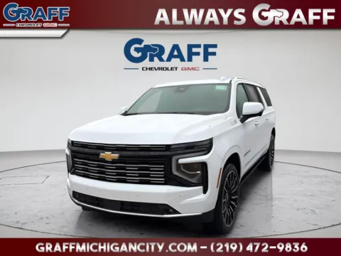 White 2026 Chevrolet Suburban High Country for sale in Michigan City, IN
