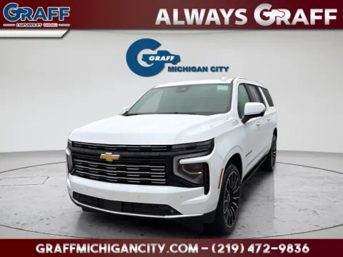 White 2026 Chevrolet Suburban High Country for sale in Michigan City, IN