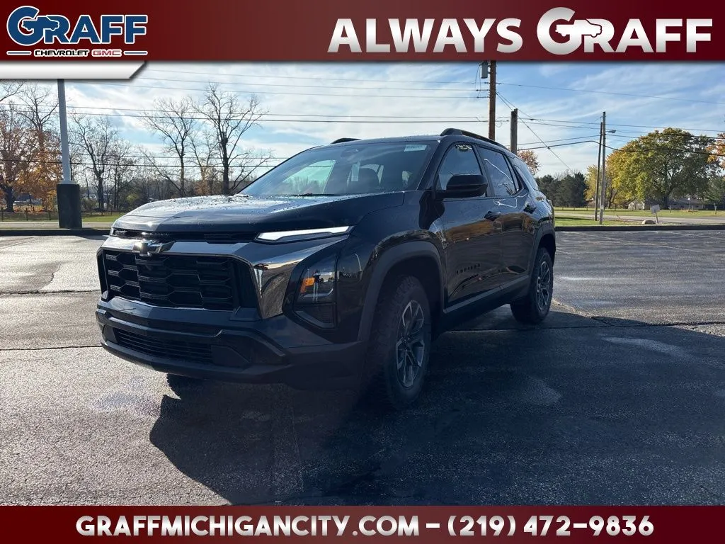 Black 2026 Chevrolet Equinox ACTIV for sale in Michigan City, IN