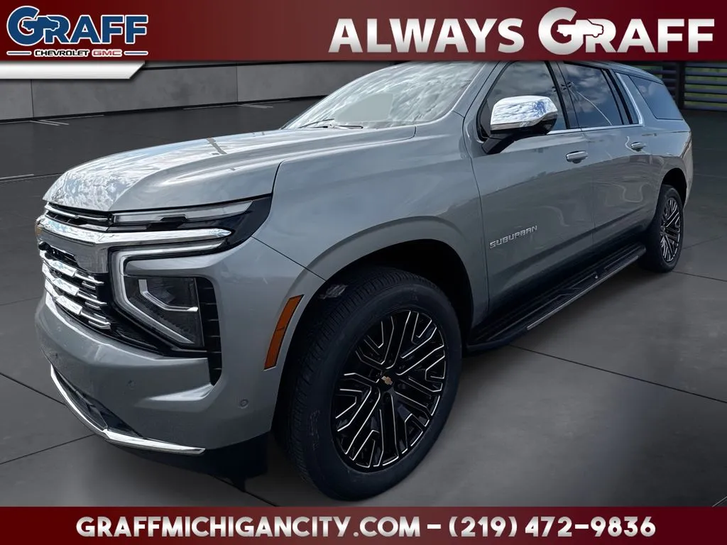 Gray 2026 Chevrolet Suburban Premier for sale in Michigan City, IN