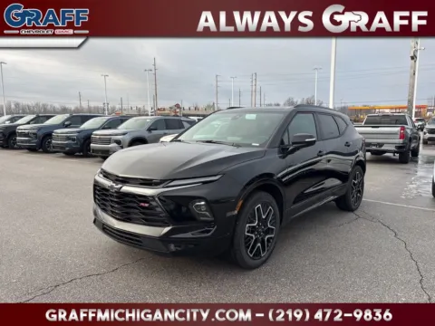Black 2026 Chevrolet Blazer RS for sale in Michigan City, IN