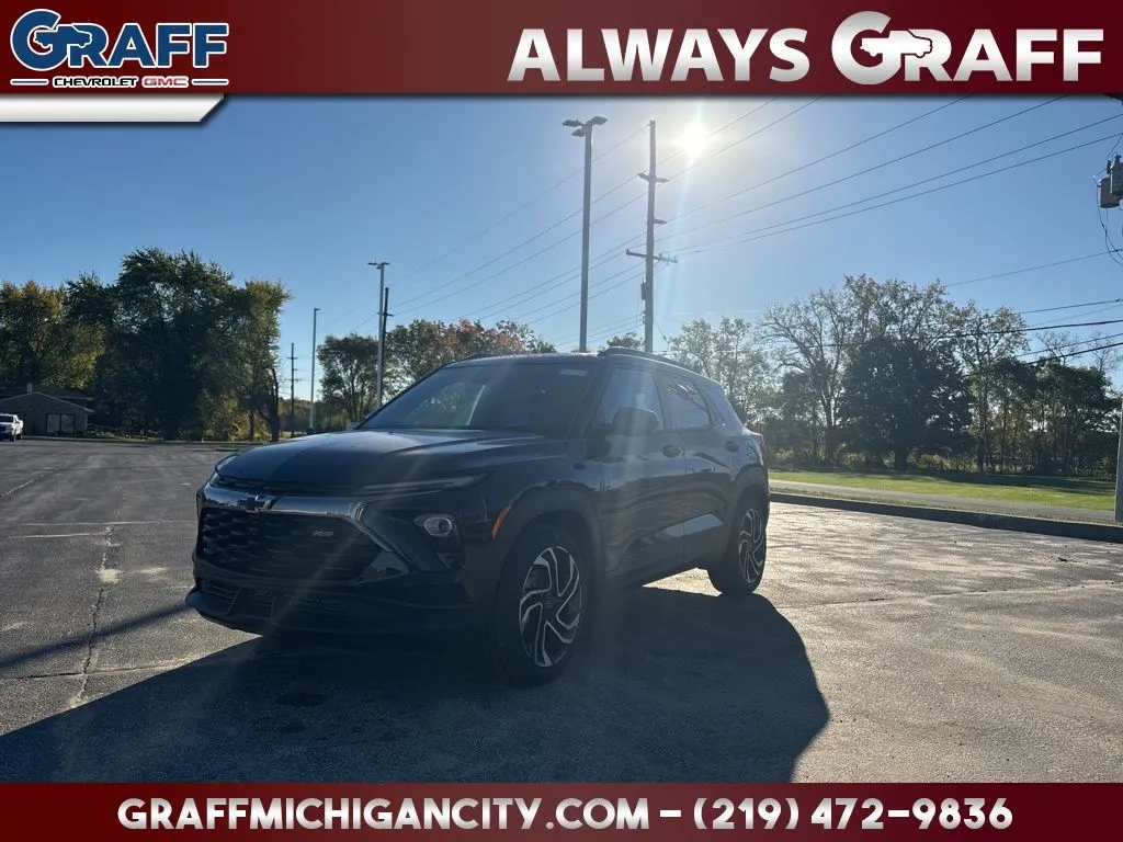 Black 2026 Chevrolet TrailBlazer RS for sale in Michigan City, IN