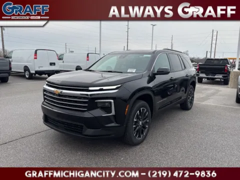 Black 2026 Chevrolet Traverse LT for sale in Michigan City, IN