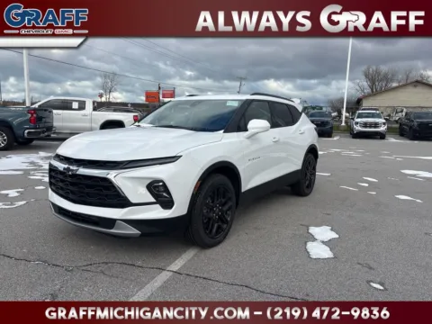 White 2026 Chevrolet Blazer LT for sale in Michigan City, IN
