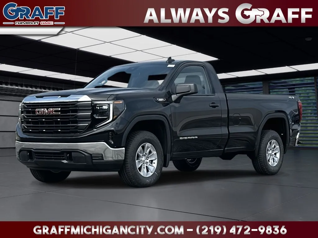 Black 2025 GMC Sierra 1500 Pro for sale in Michigan City, IN