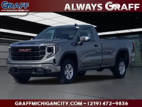 Gray 2025 GMC Sierra 1500 Pro for sale in Michigan City, IN