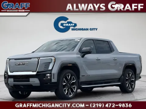 Gray 2025 GMC Sierra EV Denali for sale in Michigan City, IN