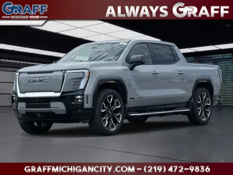Gray 2025 GMC Sierra EV Denali for sale in Michigan City, IN
