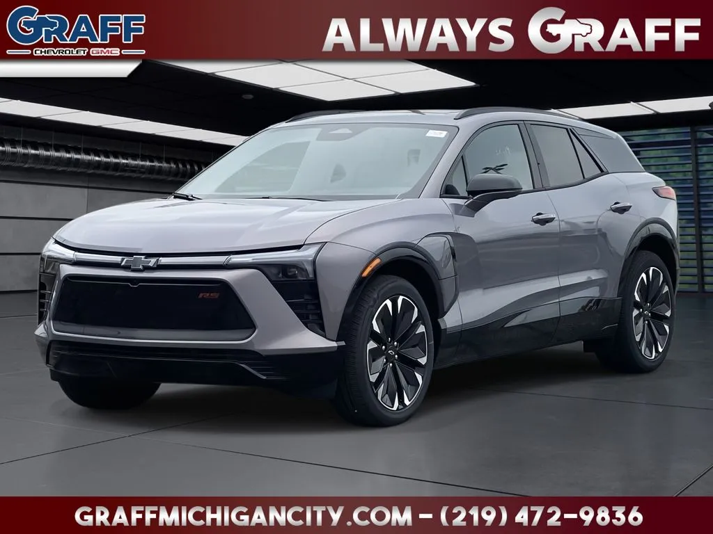 Gray 2025 Chevrolet Blazer EV RS for sale in Michigan City, IN