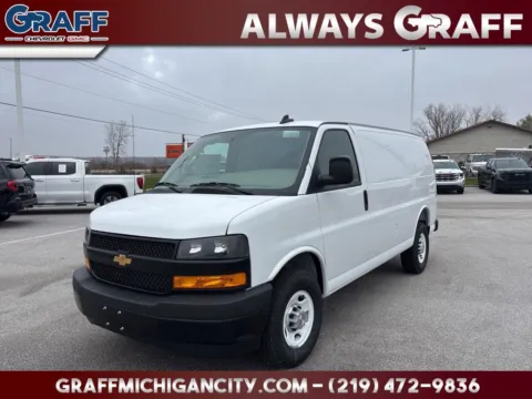 White 2025 Chevrolet Express 2500 Work Van for sale in Michigan City, IN