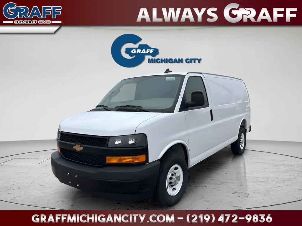 White 2025 Chevrolet Express 2500 Work Van for sale in Michigan City, IN