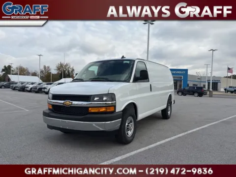 White 2025 Chevrolet Express 2500 Work Van for sale in Michigan City, IN