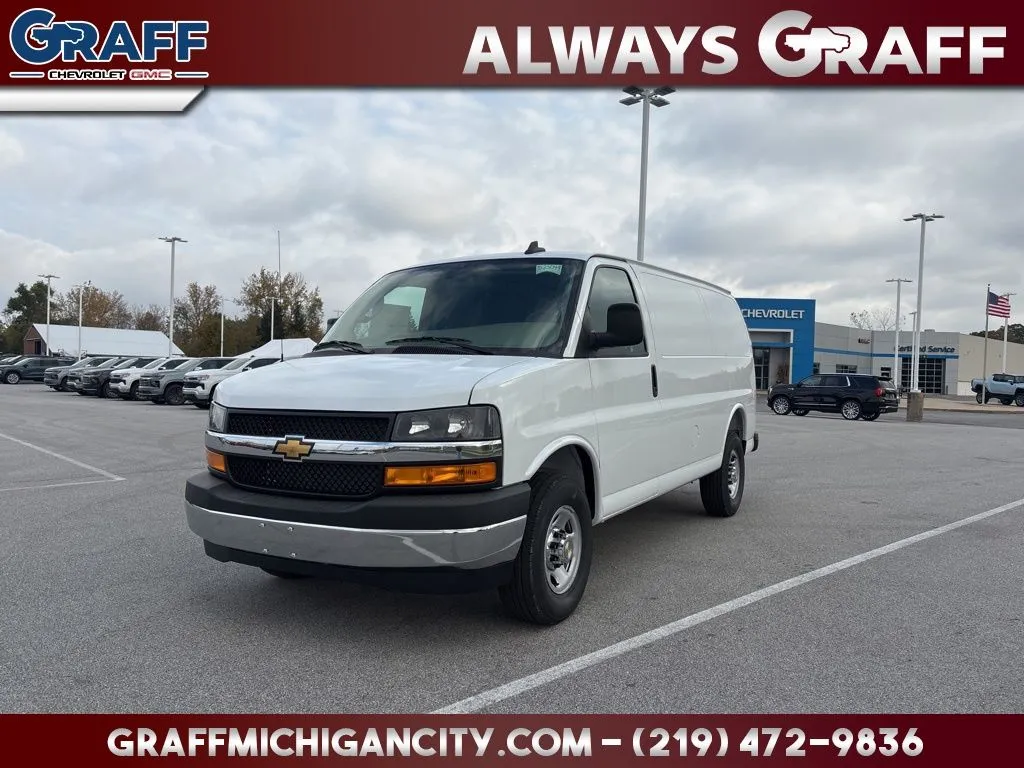 White 2025 Chevrolet Express 2500 Work Van for sale in Michigan City, IN