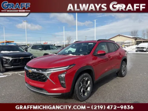 Red 2026 Chevrolet Trax LT for sale in Michigan City, IN