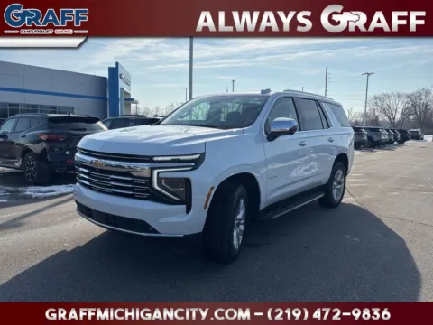 White 2026 Chevrolet Tahoe Premier for sale in Michigan City, IN