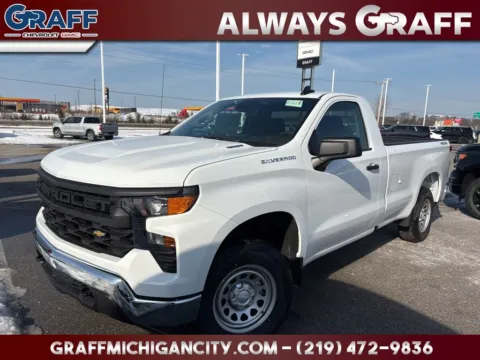 White 2026 Chevrolet Silverado 1500 WT for sale in Michigan City, IN