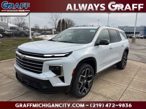 White 2026 Chevrolet Traverse High Country for sale in Michigan City, IN