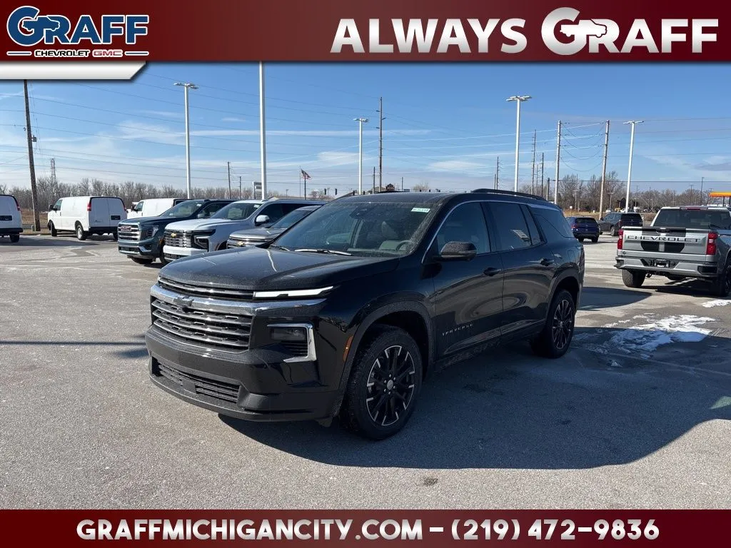 Black 2026 Chevrolet Traverse LT for sale in Michigan City, IN