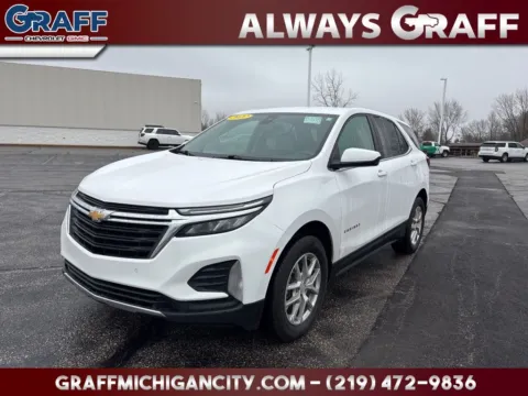 White 2022 Chevrolet Equinox LT for sale in Michigan City, IN