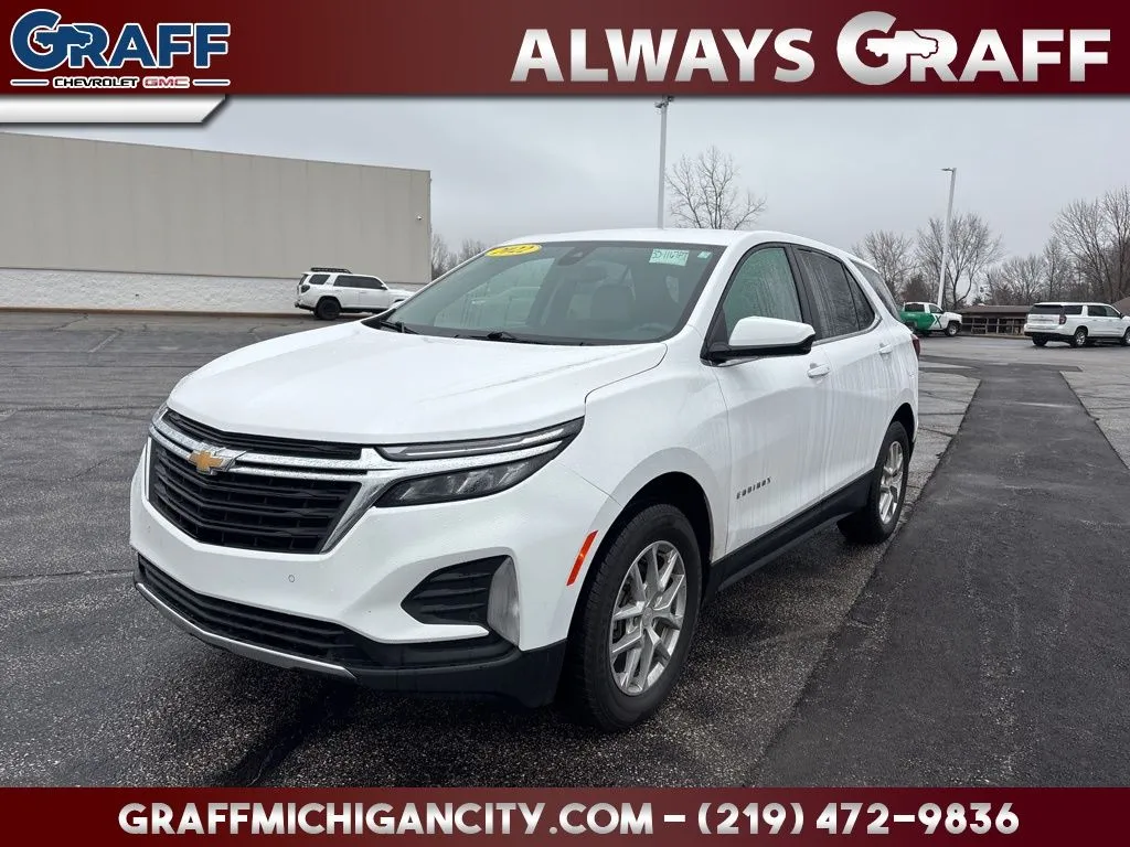 White 2022 Chevrolet Equinox LT for sale in Michigan City, IN