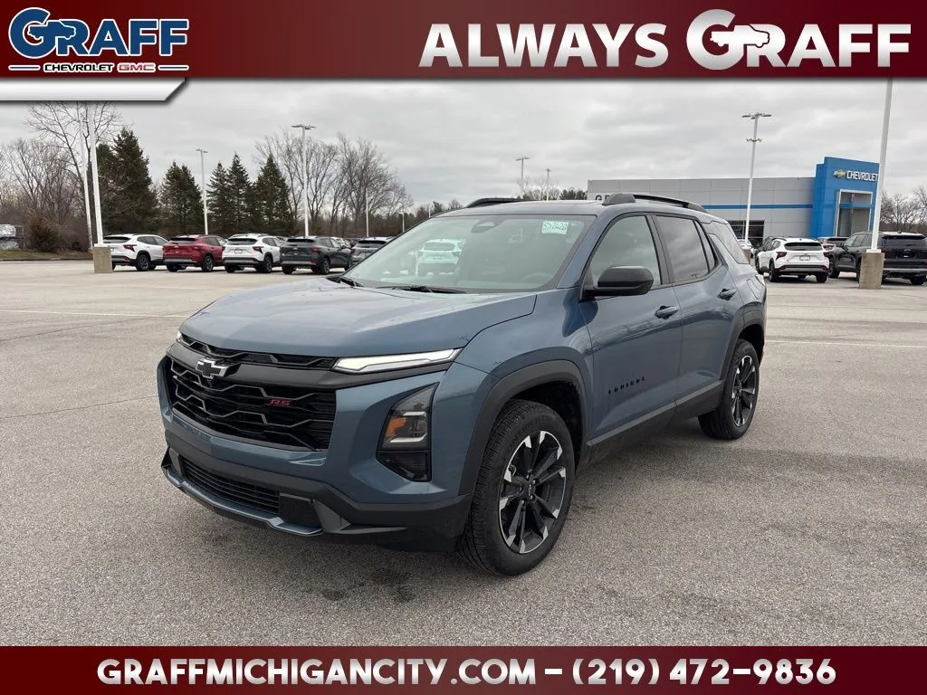 Blue 2026 Chevrolet Equinox RS for sale in Michigan City, IN