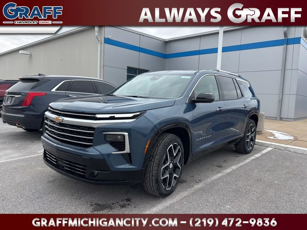 Blue 2026 Chevrolet Traverse High Country for sale in Michigan City, IN