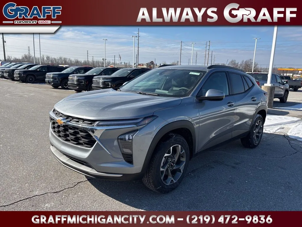 Gray 2026 Chevrolet Trax LT for sale in Michigan City, IN