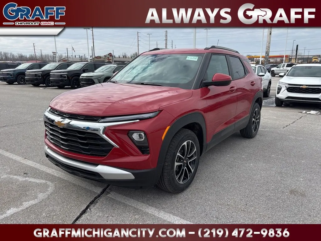 Red 2026 Chevrolet TrailBlazer LT for sale in Michigan City, IN