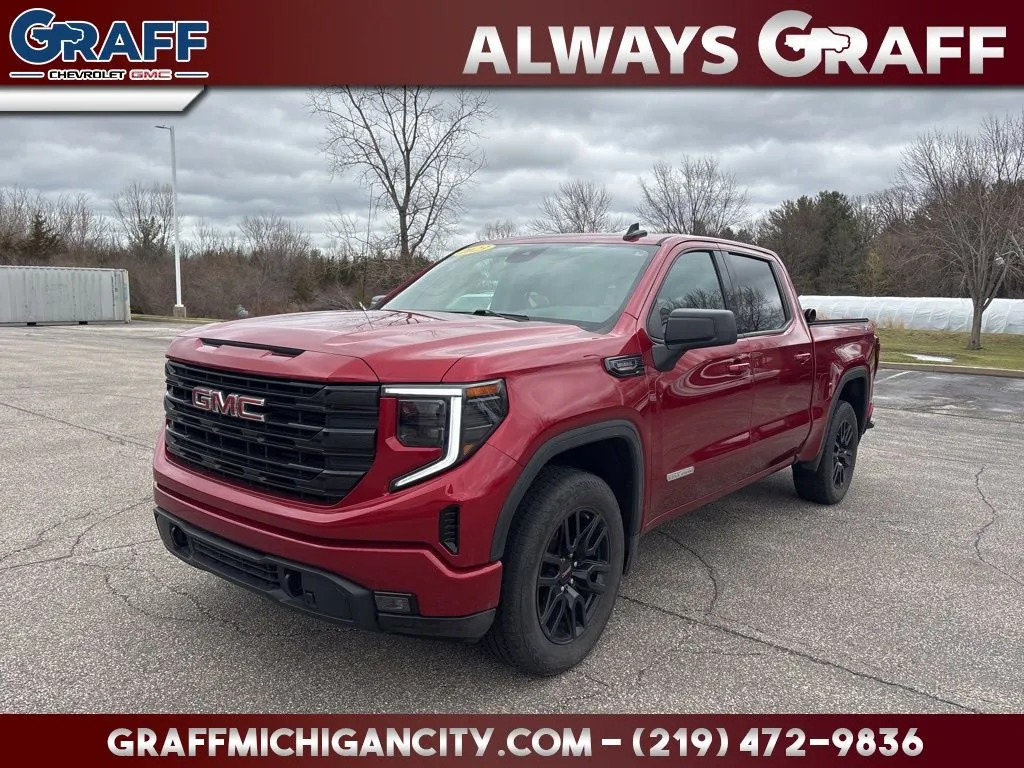 Red 2023 GMC Sierra 1500 Elevation for sale in Michigan City, IN
