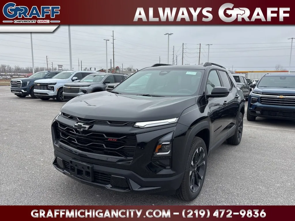 Black 2026 Chevrolet Equinox RS for sale in Michigan City, IN